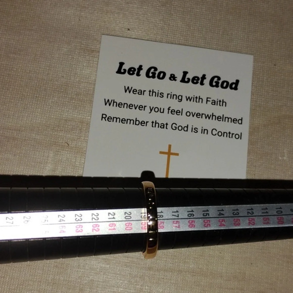 Let go and let God ring 8.5 - Picture 2 of 4